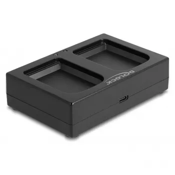 Uzlādes šūpulis DeLOCK 90608 USB C Melns 68x115x22mm