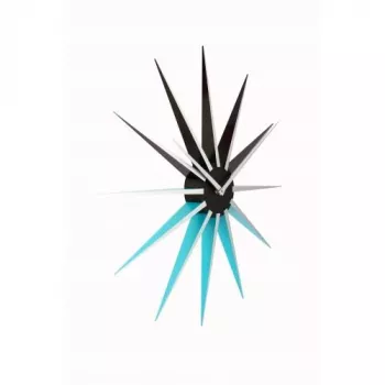 NeXtime Nova sienas pulkstenis 3051bl, Ø50 cm, melns/zils