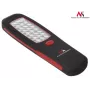 Darbnīcas lampa MACLEAN MCE03 — 24 LED, magnētiska pamatne un āķis, bateriju darbināma (3×AAA)