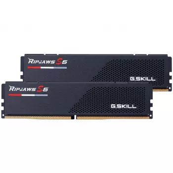 G.Skill Ripjaws S5 96 GB (2x 48 GB) DDR5-6000 CL30 Dual-Kit, melna
