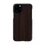 Telefona maciņš man and wood iPhone 11 Pro — melnkoka melns, cieta aizsargmuguriņa