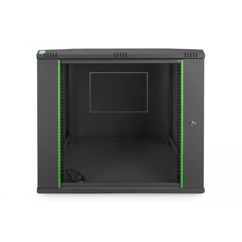 Sienas stiprinājuma tīkla skapis Digitus DN-19 12U-6/6-EC-SW