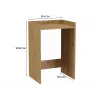 Pola vannas istabas skapis veļas mašīnai - Artisan Oak
