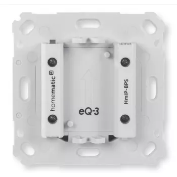 Bezvadu sienas spiedpogas slēdzis Homematic IP HmIP-BPS, balts, IP20, 71×71×43 mm