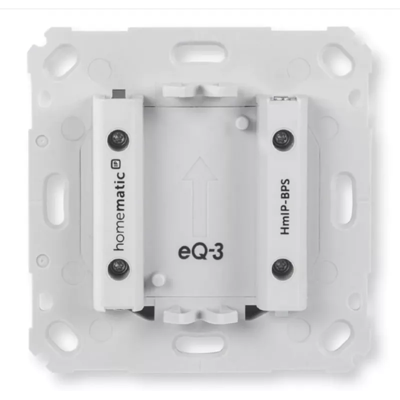 Bezvadu sienas spiedpogas slēdzis Homematic IP HmIP-BPS, balts, IP20, 71×71×43 mm