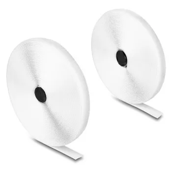 DeLOCK Heavy-duty Velcro lente 15 m x 20 mm balta