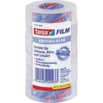 Līmlente Tesa 57726-00000-01 15 mm x 33 m caurspīdīga, 6 iepakojumā