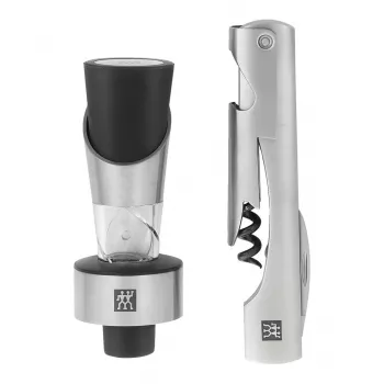 ZWILLING Sommelier vīna instrumentu komplekts — taisnstūra futrālis 100×190×42 mm, 2 gab.