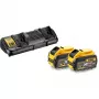 DEWALT DCB132 Flexvolt komplekts - 2 x DCB547 18V/54V 9.0Ah akumulatori
