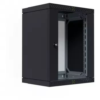 EFB Elektronik 19 gehäuse X-Rack mit Glastür 400-600mm schwarz - Wandgehäuse (WGX-1506TS.G1)