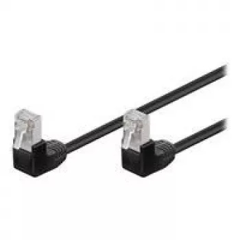 Tīkla kabelis Goobay 96077 Melns 0.5m Cat5e F/UTP