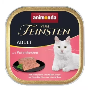 ANIMONDA Vom Feinsten Pieaugušo kaķu tītara sirsniņas - mitrā barība - 100g