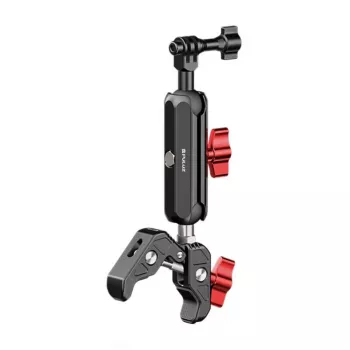 PULUZ motocikla stiprinājums sporta kamerām (piemērots Osmo Action 5 Pro, Insta360 X5 / X4 / X3) (PU3211)