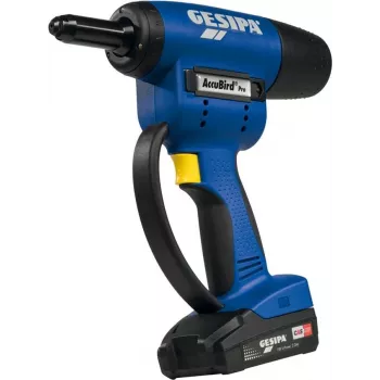 Bezvada kniedētājs GESIPA AccuBird Pro CAS 13000N 18V 2.0Ah, 13000 N vilkmes spēks