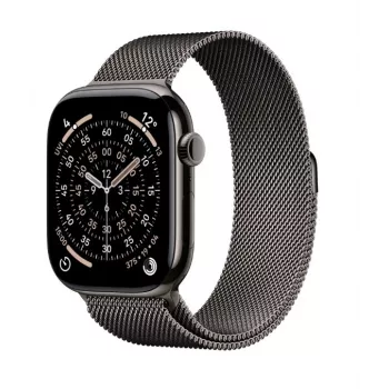 Apple Watch Series 11 GPS + Cellular 46mm Slate Titanium Korpus ar Slate Milanese Cilpu M/L