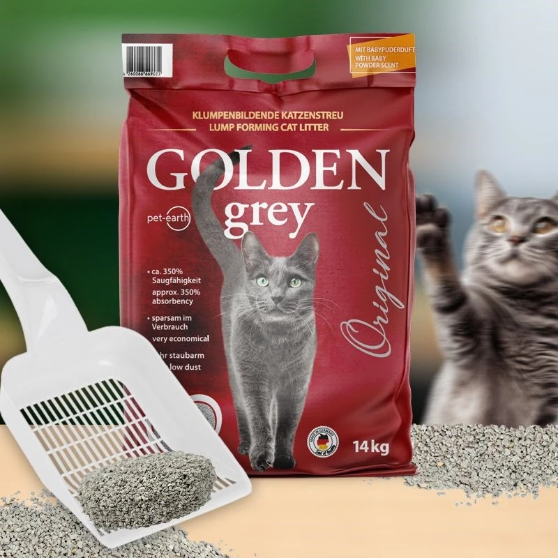 GOLDEN Grey Original - bentonīta pakaiši - 7kg