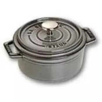Staub 40509-474 apaļa kokote 12 cm grafīta pelēka čuguna