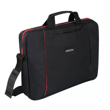 Esperanza SALERNO 39.6 cm (15.6 inch) Toploader soma Melna, Sarkana
