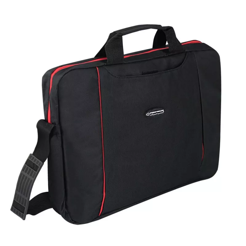 Esperanza SALERNO 39.6 cm (15.6 inch) Toploader soma Melna, Sarkana