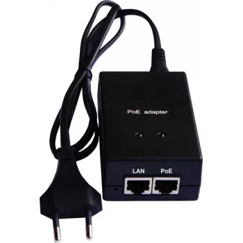 PoE injektors extra digital POE-004 1-kanāla 48V 15W barošanai pa Ethernet