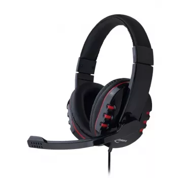 Gembird GHS-402 austiņas/mikrofons Vadu galvas saite Gaming Melnas