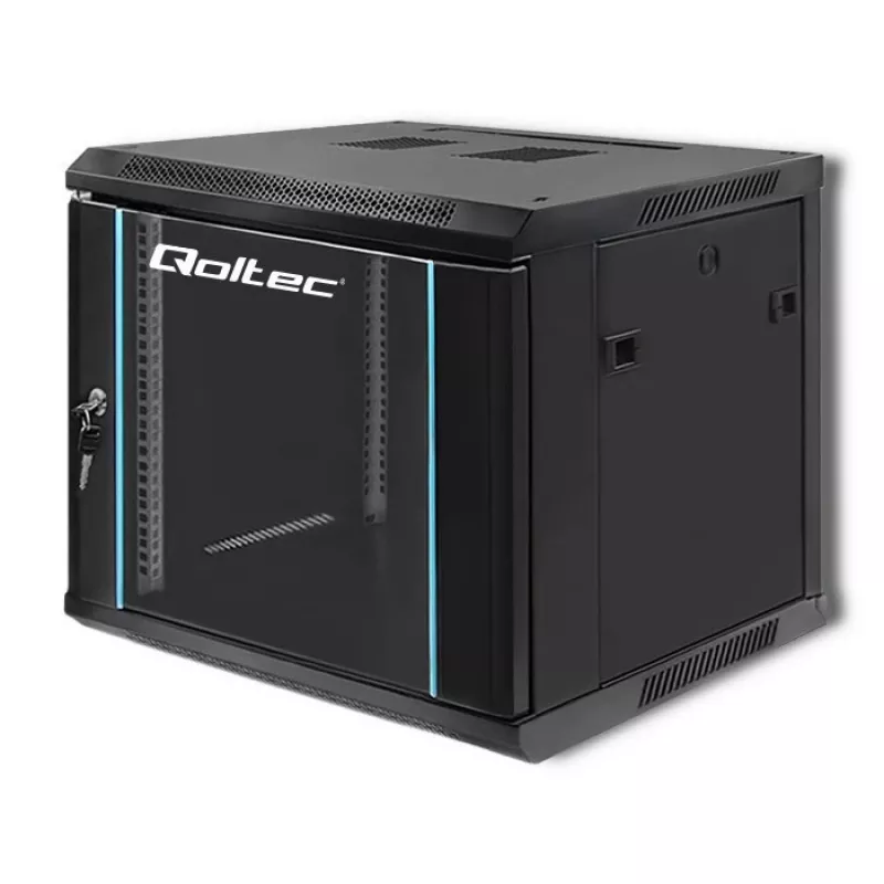 Tīkla statīvs QOLTEC 9U modelis 54466 — atvērtais rāmis 9U serveru/statīva montāžas skapis