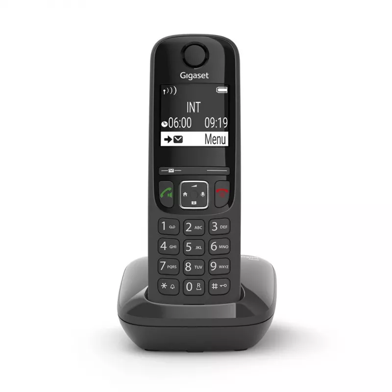 Gigaset AS690 DECT bezvadu telefons, melns