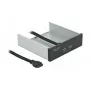 Priekšējais panelis DeLOCK 5.25 collu 2 x USB 5 Gbps Type-A pieslēgvietas