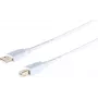 USB kabelis ShiverPeaks 77025-W — ātrgaitas USB 2.0 A tips uz B tipu, zeltīti kontakti