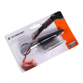 Le Creuset vīna lejamais gredzens + aerators WA-143 melns (59138011047068)