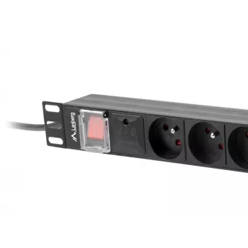 Strāvas sadales bloks Lanberg PDU-08E-0200-BK