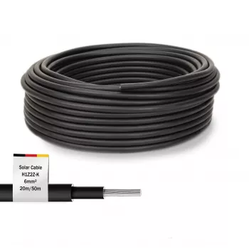 Digitus DK-SCIC6B-0200 Saules kabelis 20m 6mm² Melns UV izturīgs 1500V DC