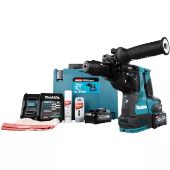 Makita HR004GM201 bezvadu rotācijas āmurs SDS-plus 2,9 J 2 akumulatori un lādētājs