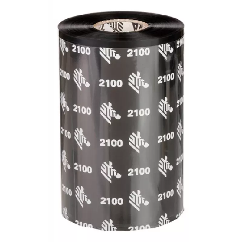 Zebra 2100 Wax termolente 450 m Melna