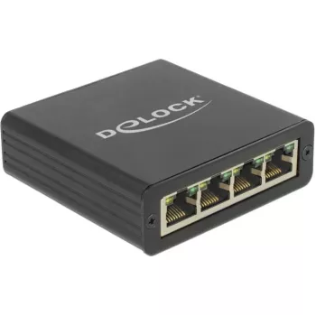 DeLOCK 62966 interfeisa centrmezgls (USB 3.0 – 4 × Gigabit Ethernet) melns