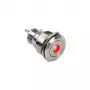 Pogas slēdzis DimasTech PD211 22 mm Silverline Dot RGB — vandāļizturīgs paneļa vadības elements