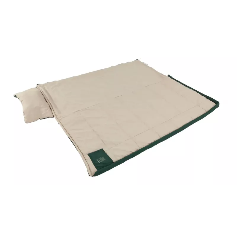 Guļammaiss Outwell Contour Prime pieaugušajiem taisnstūra poliestera 850×2200 mm, max lietotāja augums 190 cm, zaļš