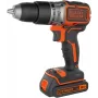 Pistol rokturis urbjmašīna Black & Decker BCD383D2XK-QW 18 V, 2 Ah x2, 13 mm patrona, oranža