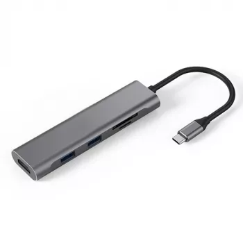 Adapter USB Type-C uz 2 x USB 3.0, HDMI, SD, TF