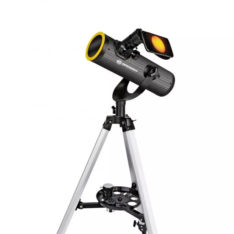 Reflektora teleskops Bresser Optics Solarix 76/350 Melns Sudrabs