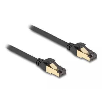 DeLOCK RJ45 Cat.6A tīkla kabelis, vīrišķais-vīrišķais, S/FTP, 5 m, melns