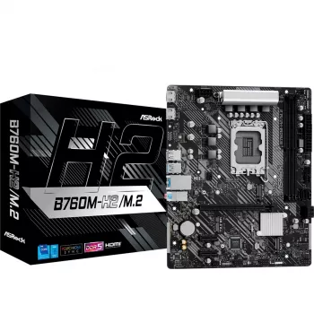 Mātesplate ASRock B760M-H2/M.2 DDR5 LGA1700 Micro-ATX