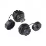 Alcasa IC04-U304 - USB A ligzda - melna - taisna - IP65/IP67
