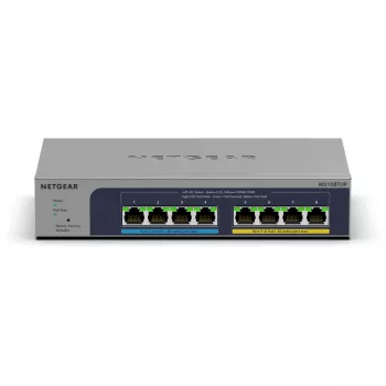 NETGEAR MS108TUP Pārvaldāms L2 2.5G Ethernet (100/1000/2500) PoE slēdzis, pelēks
