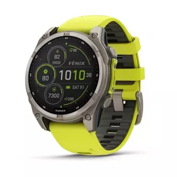 Garmin fenix 8 3,3 cm (1,3 inch) 47 mm Digitāls 260 x 260 pikseļi Skārienekrāns Titāns Wi-Fi GPS (satelīts)