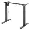 Ergo Office ER-433 elektriski regulējams galda rāmis, pelēks, max 123 cm, 80 kg - bez galda virsmas, stāvus/sēdus darbam