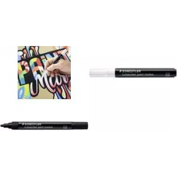 Staedtler Lumocolor baltais marķieris 1 gab., rakstīšanas krāsa balta