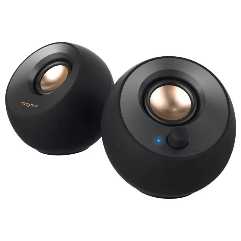 Creative Pebble 2.0 galddatora stereo skaļruņi, melni