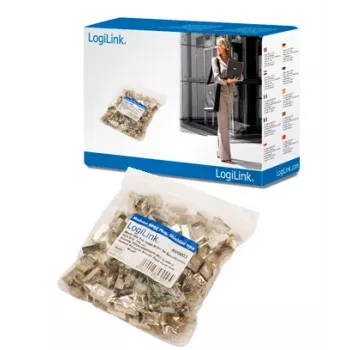 Savienotājs LogiLink MP0003 CAT5e Plastmasa Zelts 100 gab.