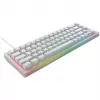 CHERRY K5V2 Kompakta spēļu tastatūra Gaming USB QWERTY Angļu Balta 67 taustiņi RGB LED